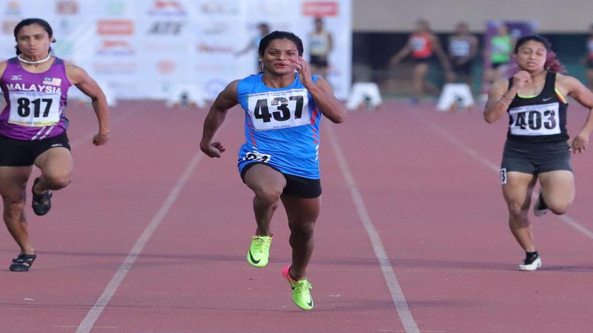 Dutee Chand breaks 100m national record, wins gold medal - SportzPoint