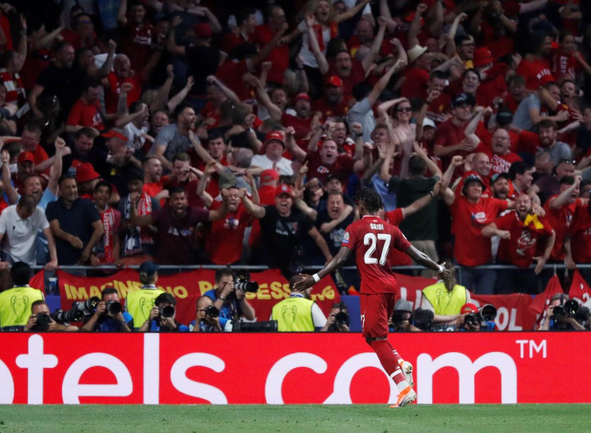 Watch Liverpool Fans React To Champions League Clinching Origi Goal Sportstar