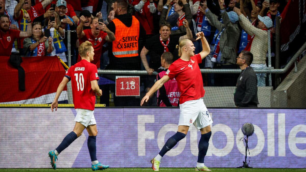 Erling Haaland proves unstoppable as Norway beats Sweden 3:2 ... 2022 Nations League results