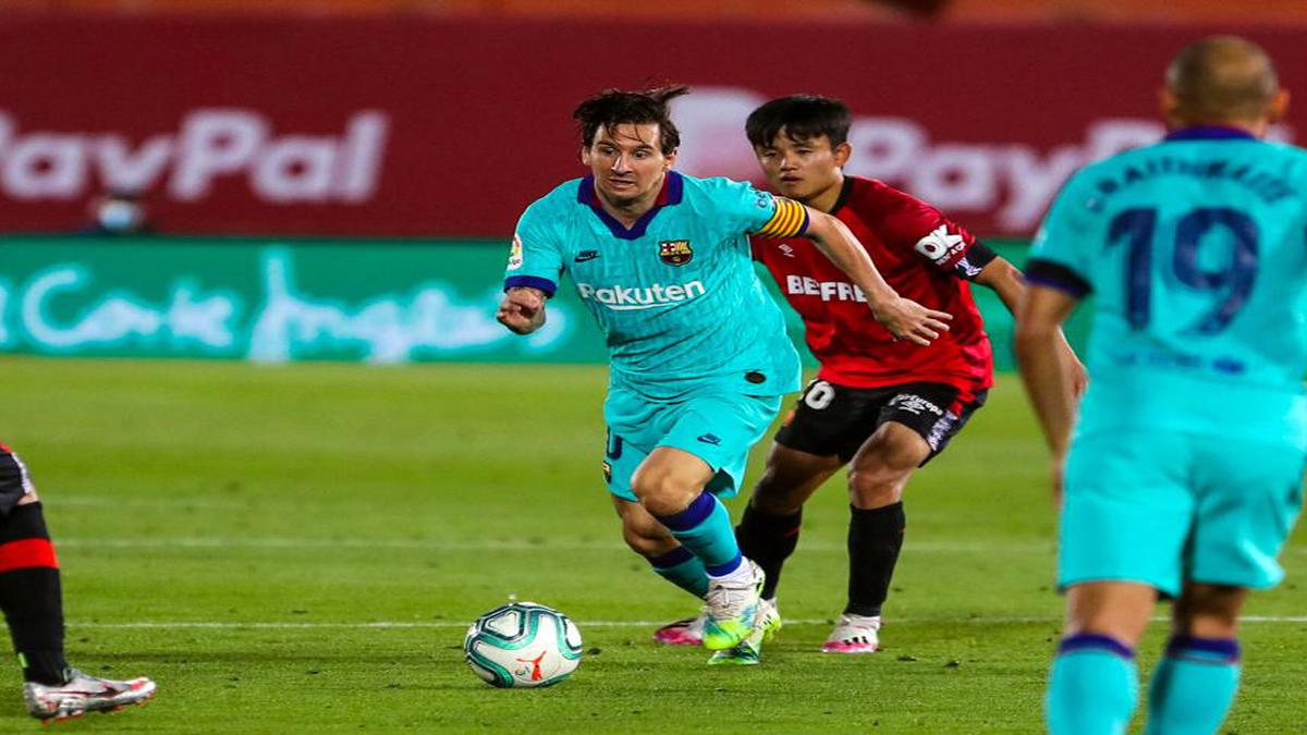 La Liga Messi Leads Barcelona To Stunning Win Over Mallorca On Return Sportstar