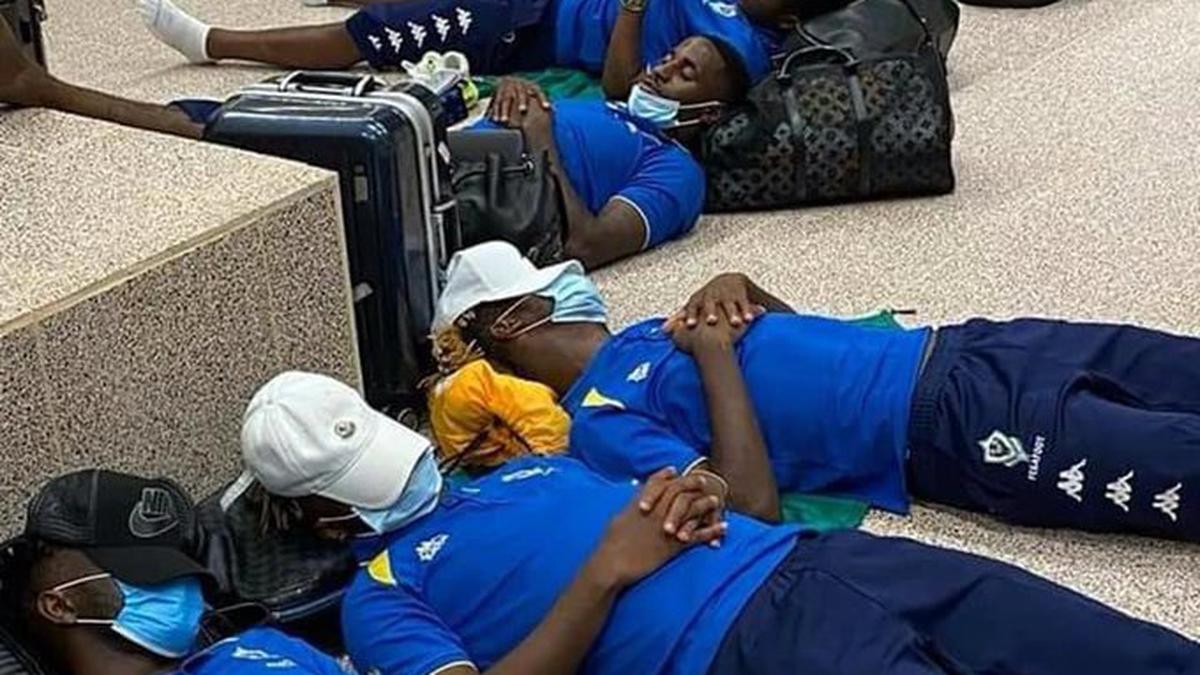 Aubameyang and Gabon teammates forced to sleep on airport floor - Sportstar