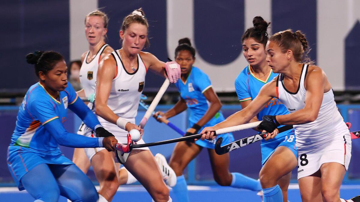 Womens Hockey Tokyo Olympics Highlights Germany Beats India 2 0 Sportstar 