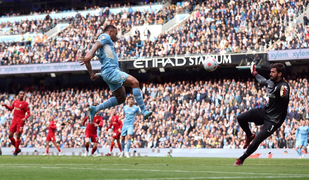 Premier League: Man City's Gabriel Jesus scores first league goal of 2022  against Liverpool - Sportstar