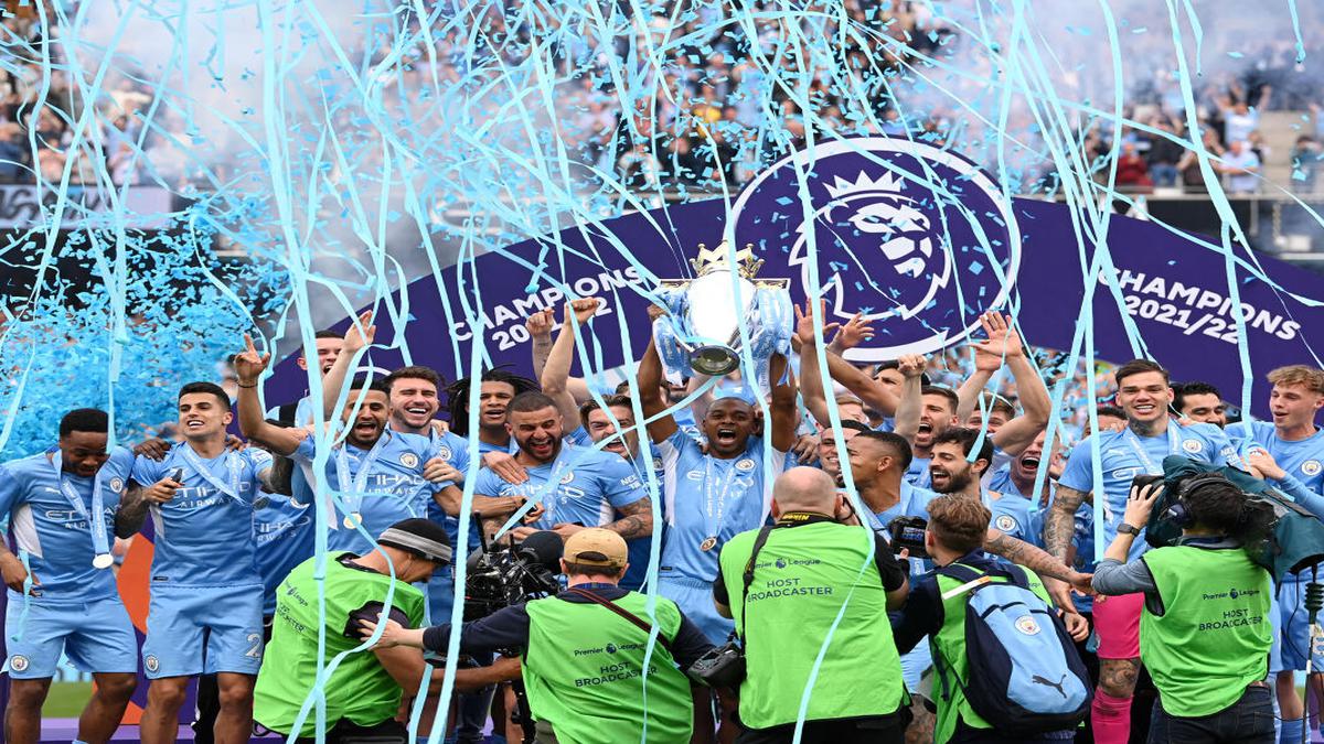 Man City wins sixth Premier League title after beating Aston Villa 3-2