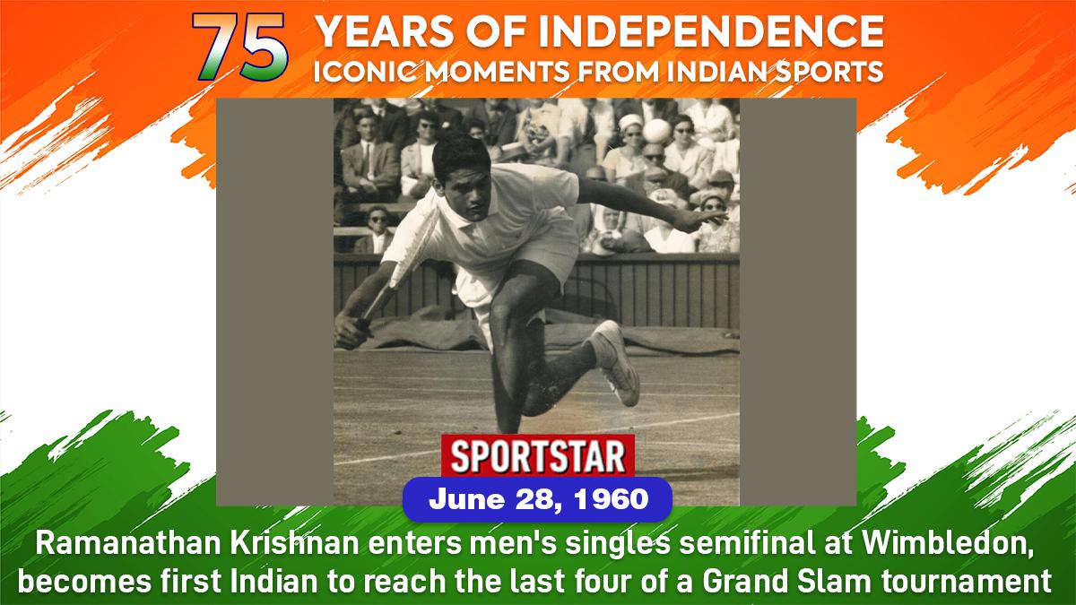 75 años de independencia, 75 momentos icónicos de los deportes indios: No. 24 – Ramanathan Krishnan se convirtió en el primer indio en llegar a las semifinales de un evento de Grand Slam en Wimbledon en 1960